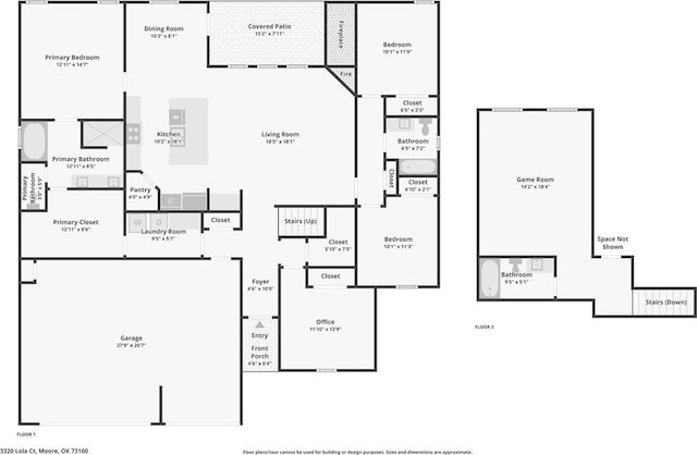 3320 Lola Ct, Moore, OK 73160 - view of layout