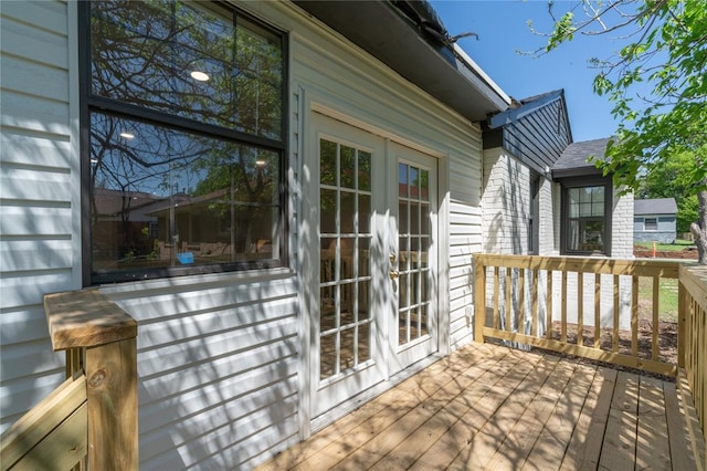 3224 NW 47th St, Oklahoma City, OK 73112 - deck with french doors