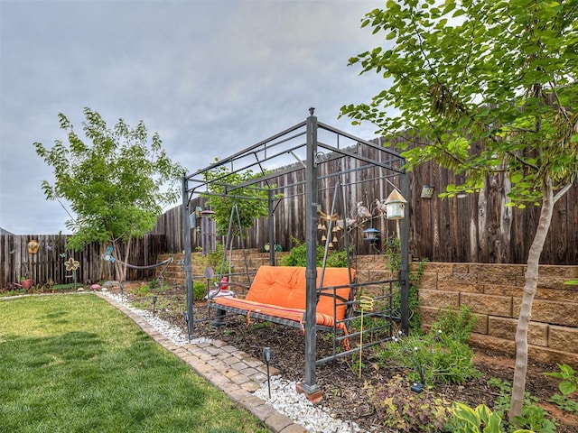 15936 Buffalo Dr, Oklahoma City, OK 73170 - view of yard featuring a fenced backyard