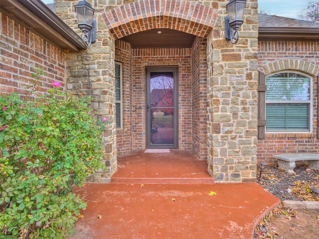 1832 Buckskin Ct, Blanchard, OK 73010 - entrance to property featuring brick siding