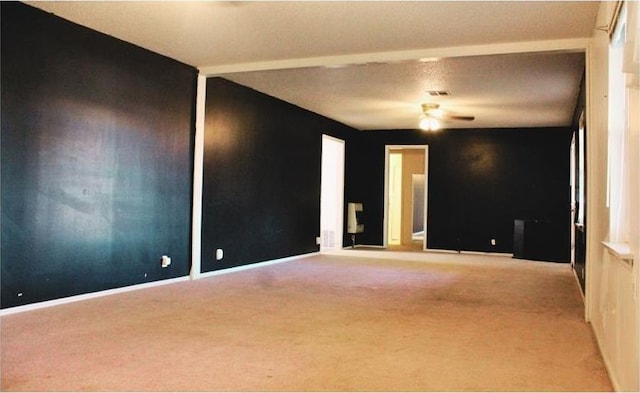 107 S 10th St, Davis, OK 73030 - carpeted empty room with baseboards and a ceiling fan