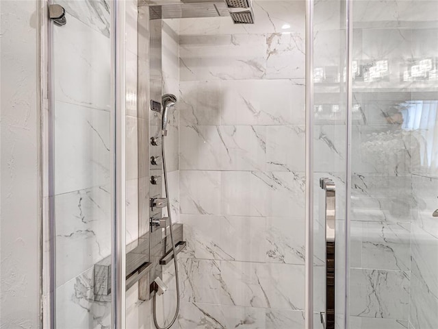 725 NE 15th St, Oklahoma City, OK 73104 - bathroom with a marble finish shower