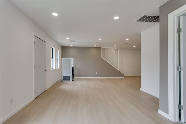 1437 SW 34th St, Oklahoma City, OK 73119 - interior space featuring recessed lighting, baseboards, and light wood-type flooring