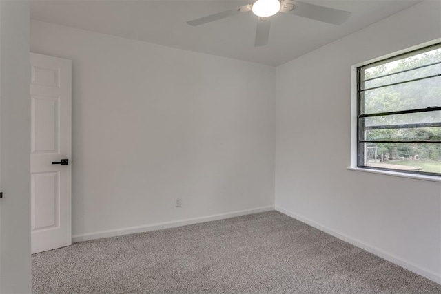 1437 SW 34th St, Oklahoma City, OK 73119 - unfurnished room featuring carpet floors, ceiling fan, and baseboards
