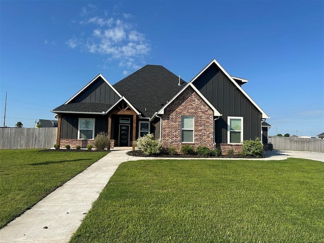 4140 Peony Cir, Piedmont, OK 73078 - craftsman inspired home featuring board and batten siding, brick siding, and roof with shingles