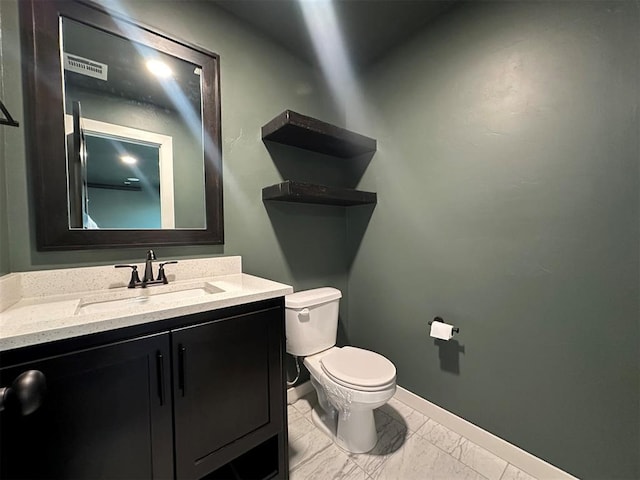 4140 Peony Cir, Piedmont, OK 73078 - bathroom with vanity and marble look tiles
