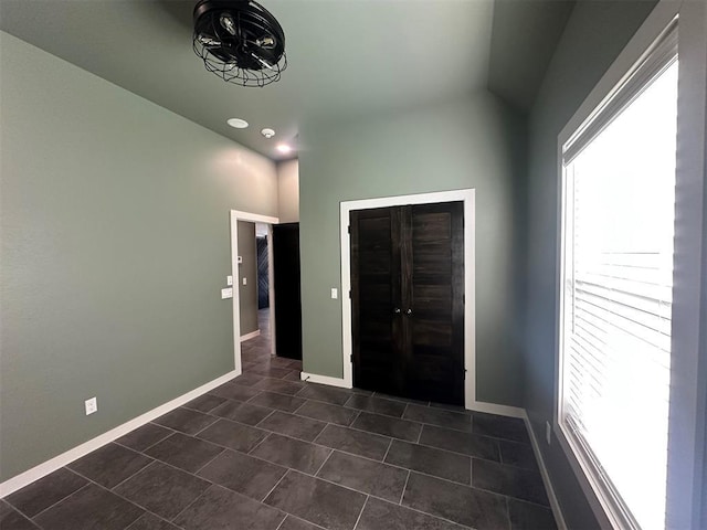 4140 Peony Cir, Piedmont, OK 73078 - entrance foyer with dark tile patterned floors and recessed lighting