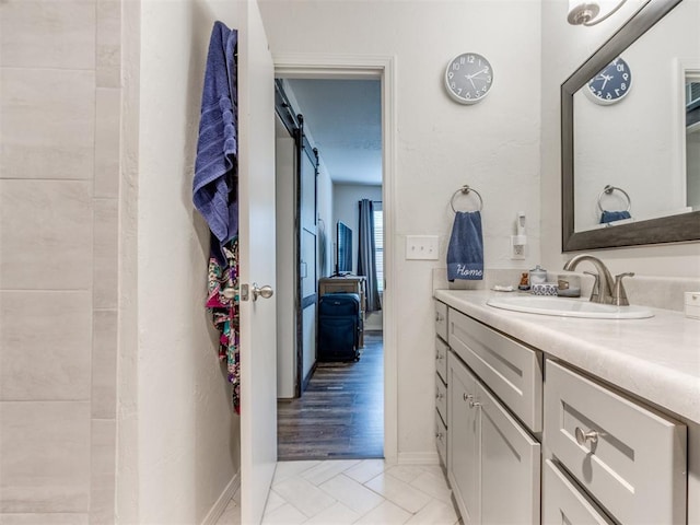bathroom with vanity