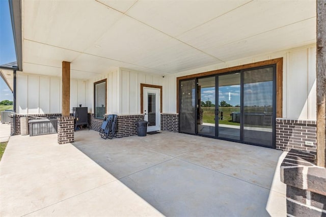 view of patio / terrace featuring central air condition unit