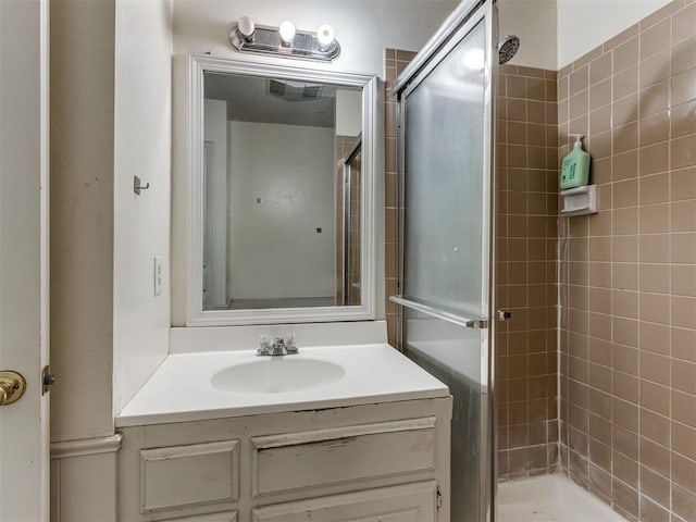 3800 Southwind Ct, Oklahoma City, OK 73179 - bathroom with a shower stall and vanity