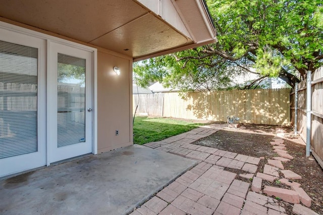 view of patio / terrace featuring a fenced backyard