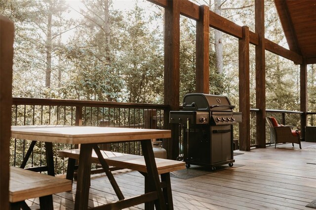 sunroom with plenty of natural light