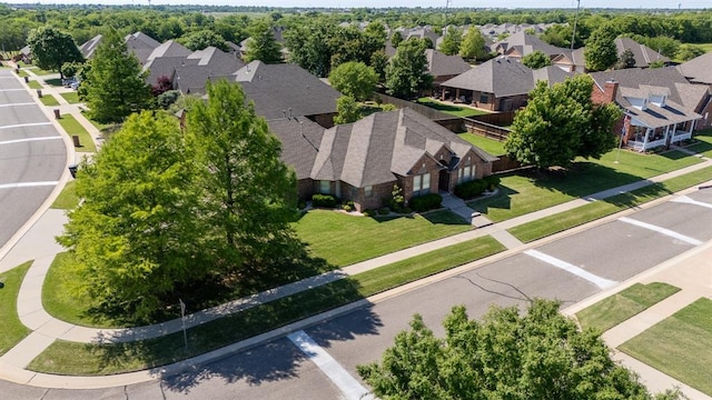 bird's eye view featuring a residential view
