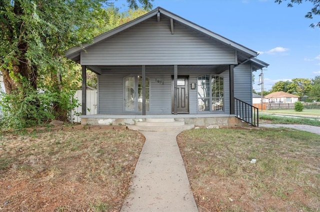 bungalow-style house with a porch