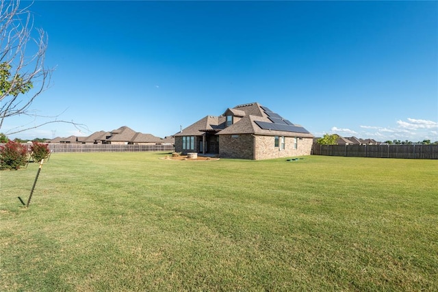7217 SW 120th St, Oklahoma City, OK 73173 - view of yard featuring a fenced backyard