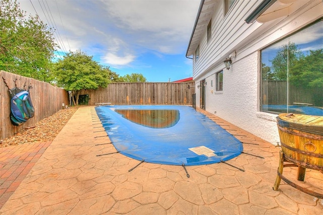 7705 Rumsey Rd, Oklahoma City, OK 73132 - view of pool featuring a fenced backyard and a patio area