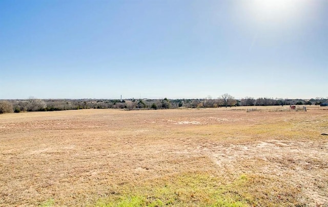 view of yard featuring a rural view