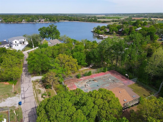 73 E Shore Dr, Arcadia, OK 73007 - aerial view featuring a water view