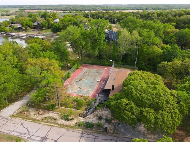 73 E Shore Dr, Arcadia, OK 73007 - bird's eye view with a forest view