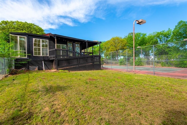 73 E Shore Dr, Arcadia, OK 73007 - exterior space featuring fence and a yard