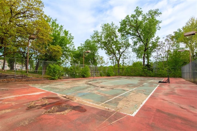 73 E Shore Dr, Arcadia, OK 73007 - view of tennis court featuring fence