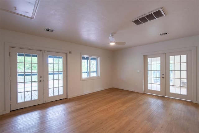 73 E Shore Dr, Arcadia, OK 73007 - doorway with visible vents and french doors