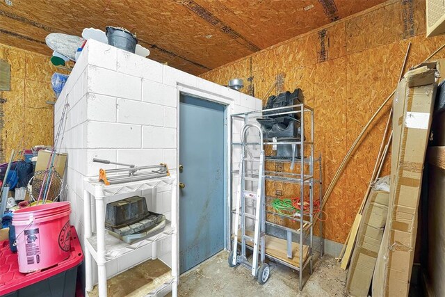 view of storage room