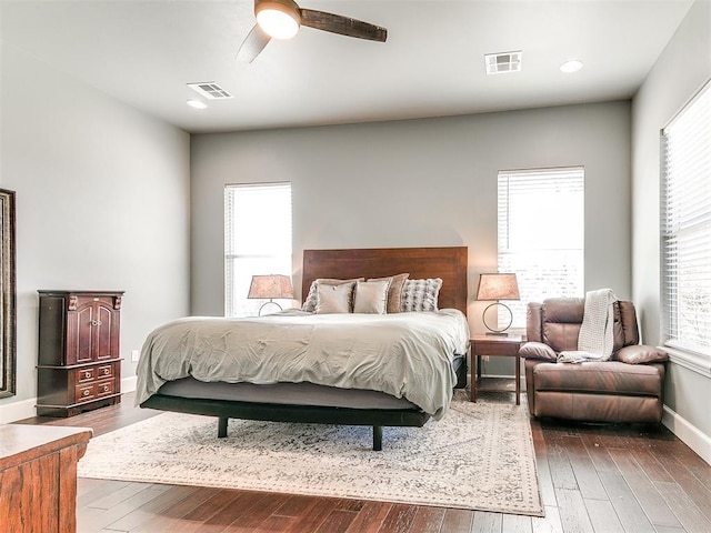 3537 W Fox Ln, Newcastle, OK 73065 - bedroom with wood-type flooring and visible vents