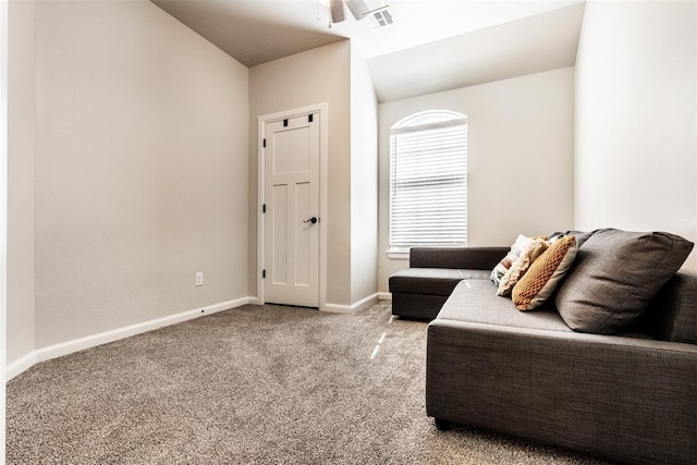 interior space with visible vents, ceiling fan, and baseboards