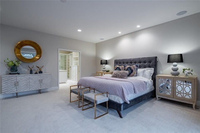 1421 Glenbrook Ter, Nichols Hills, OK 73116 - carpeted bedroom with connected bathroom and recessed lighting