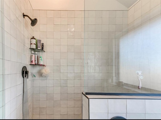 bathroom featuring a walk in shower