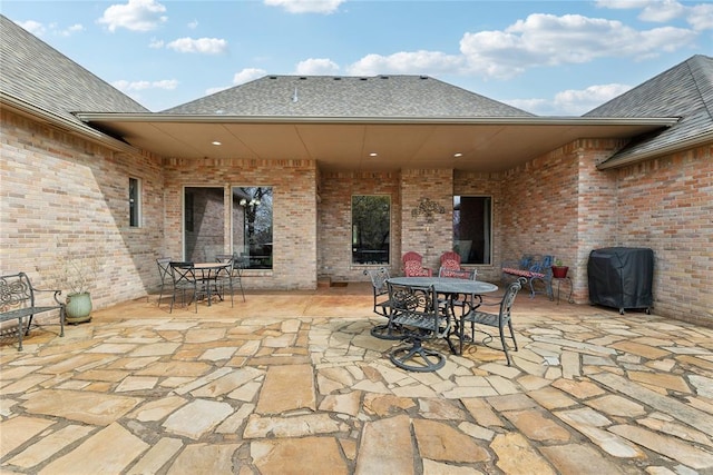 532 Conquistador Ct, Edmond, OK 73025 - view of patio / terrace with a grill and outdoor dining space