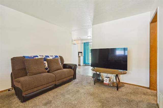 1305 Juniper Cir, Oklahoma City, OK 73110 - living area featuring carpet floors and baseboards