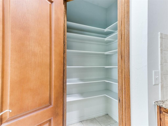 view of pantry