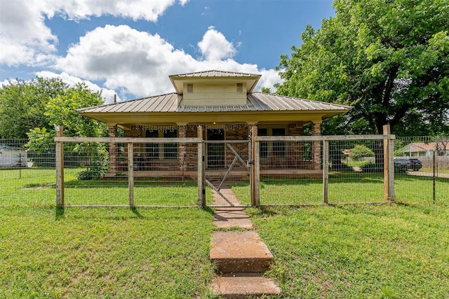 801 Lincoln St, Ryan, OK 73565 - view of front of property with metal roof