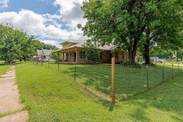 801 Lincoln St, Ryan, OK 73565 - view of yard
