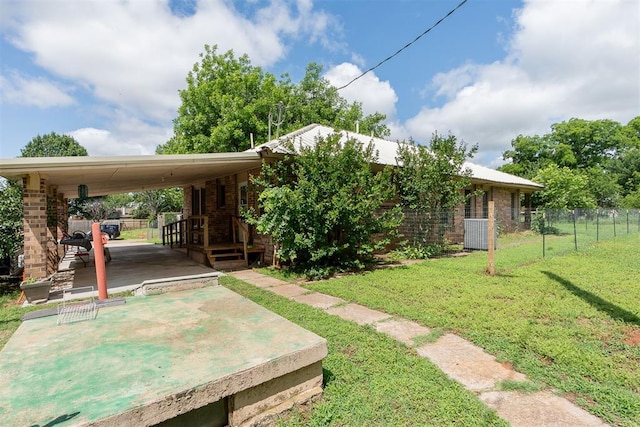 801 Lincoln St, Ryan, OK 73565 - view of yard