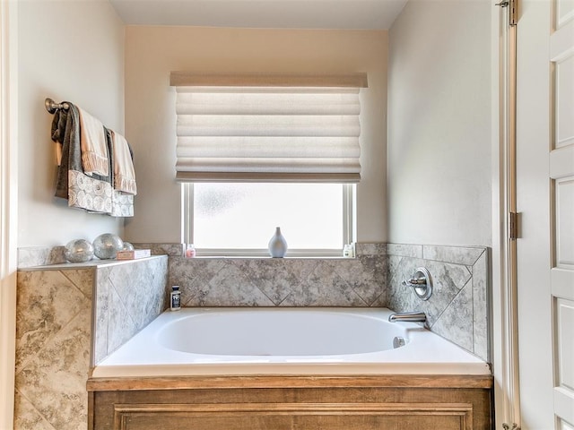 bathroom with a bath