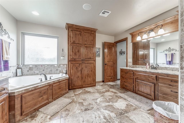 1400 S May Ave, Guthrie, OK 73044 - full bath with vanity and a garden tub