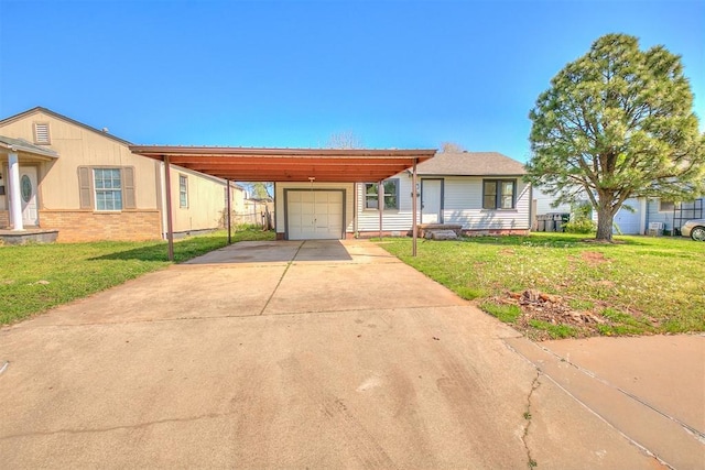 941 SW 48th St, Oklahoma City, OK 73109 - view of front of home with a front yard and driveway