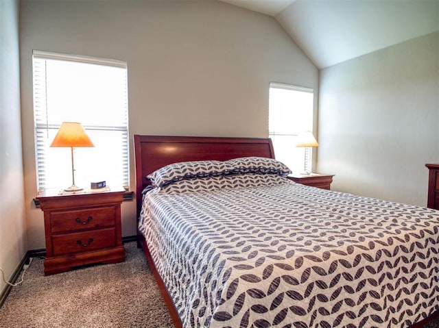 2216 Wheatheart Dr, Yukon, OK 73099 - carpeted bedroom with vaulted ceiling