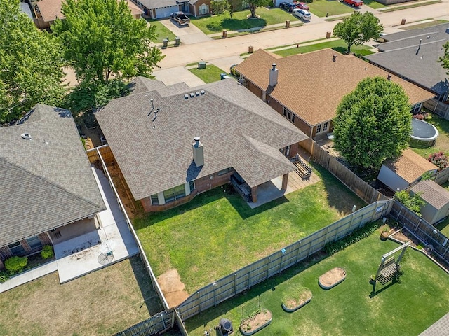 1621 Park View Pl, Edmond, OK 73003 - drone / aerial view featuring a residential view
