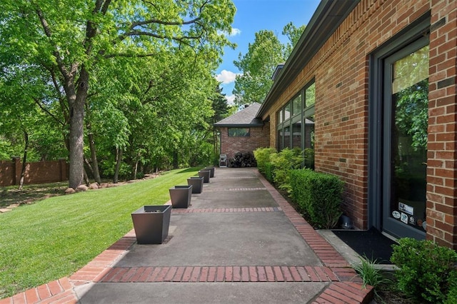 4200 Oakdale Farm Cir, Edmond, OK 73013 - exterior space with a patio and fence