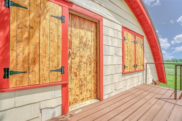 22676 N Rte 66, Clinton, OK 73601 - view of wooden deck