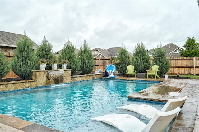 2201 Creek Side Cir, Moore, OK 73160 - view of pool featuring a fenced backyard