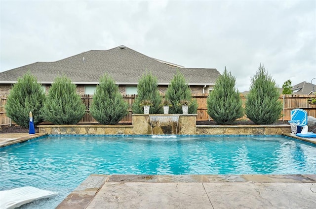 2201 Creek Side Cir, Moore, OK 73160 - view of swimming pool featuring a fenced backyard