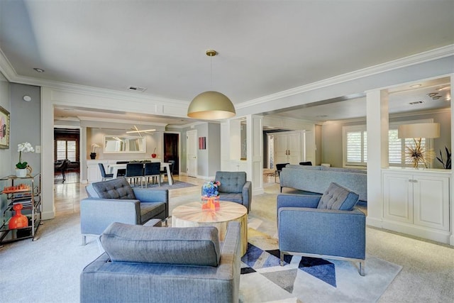 lobby featuring visible vents