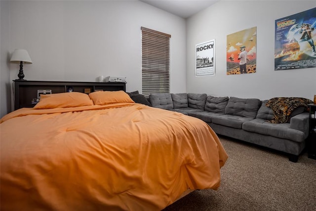 bedroom with carpet