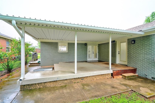 view of patio featuring covered porch