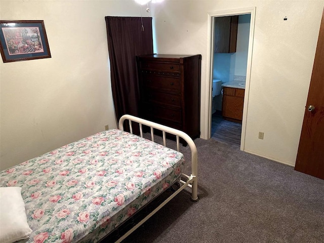 bedroom with carpet floors
